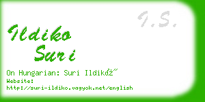 ildiko suri business card